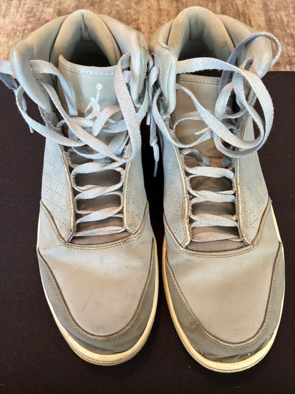 Jordan Men’s High-Top Sneakers in Light Gray